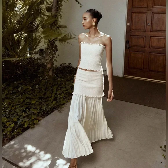 Zara knit bandeau top - Picture 1 of 13